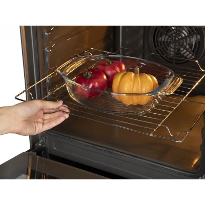 Плита Hansa комбінована, 62л, 50x60см, дисплей, конвекція, чавун, нерж