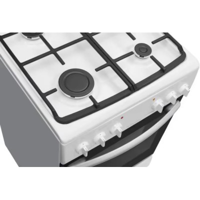 Плита Hansa комбінована, 62л, 50x60см, конвекція, чавун, білий