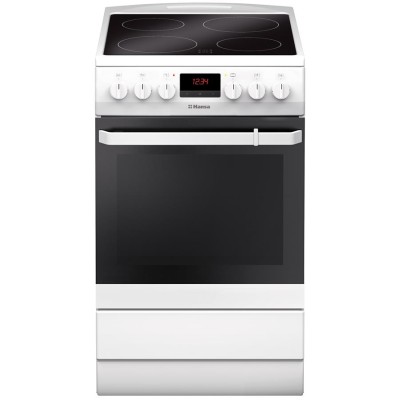 Плита електрична Hansa, 50х60см, 62л, дисплей, білий