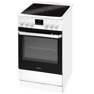 Плита електрична Hansa, 50х60см, 62л, дисплей, білий