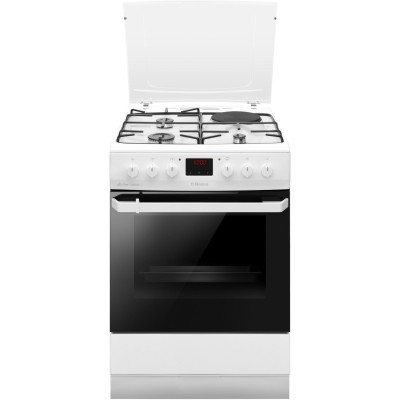 Плита з комбі. вар. поверхнею Hansa, 60х60см, 62л, емаль, газ контр., дисплей, білий