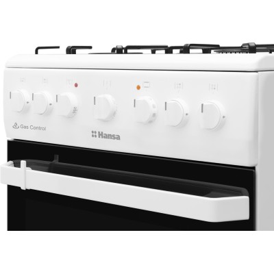 Плита комбінована Hansa, 50х60см, 62л, емаль, газ контр., білий