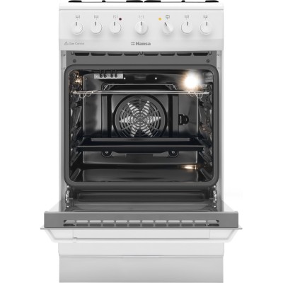 Плита комбінована Hansa, 50х60см, 62л, емаль, газ контр., білий