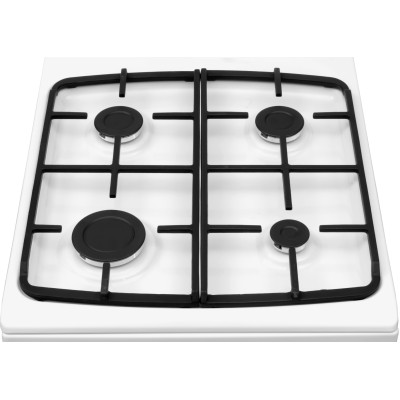 Плита комбінована Hansa, 50х60см, 62л, чавун, газ контр., дисплей, білий