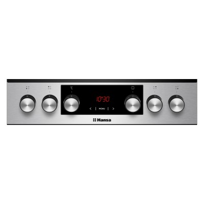 Плита комбінована Hansa, 50х60см, 65л, чавун, газ контр., дисплей, нержавіюча сталь