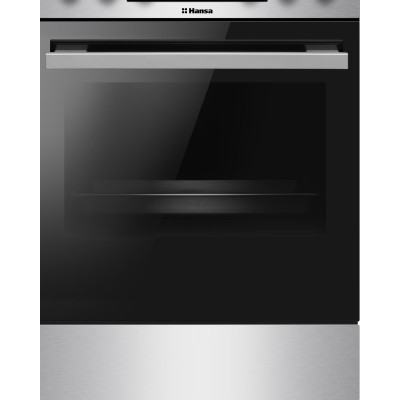 Плита комбінована Hansa, 50х60см, 65л, чавун, газ контр., дисплей, нержавіюча сталь