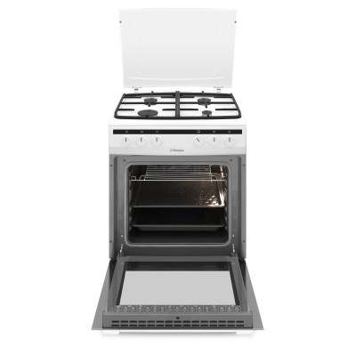 Плита комбінована Hansa, 60х60см, 62л, чавун, газ контр., білий