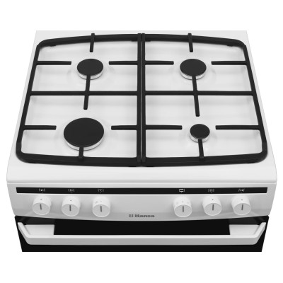 Плита комбінована Hansa, 60х60см, 62л, чавун, газ контр., білий