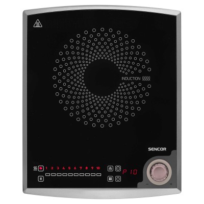 Плитка настільна Sencor індукційна , комф. - 1, 2кВт, управл - сенсорно-мех., чорний