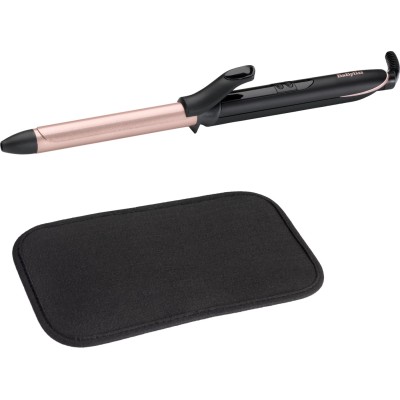 Плойка Babyliss, 37Вт, темп.режимов-6, D -19mm, 160-210С, термо килимок, кварц, кераміка, чорно-рожевий