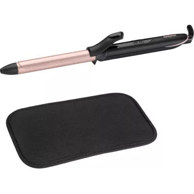 Плойка Babyliss, 37Вт, темп.режимов-6, D -19mm, 160-210С, термо килимок, кварц, кераміка, чорно-рожевий