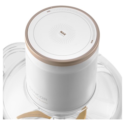 Подрібнювач Sencor, 800 Вт, 6 лез, чаша-3 л., скло, білий