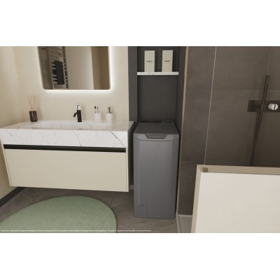 Пральна машина Candy вертикальна, 7кг, 1200, A+++, 60см, дисплей, cріблястий