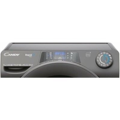 Пральна машина Candy фронтальна, 7кг, 1400, A+++, 45см, дисплей, пара, інвертор, cріблястий
