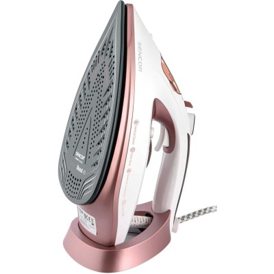 Праска Sencor, 3100Вт, 280мл, паровий удар -170гр, постійна пара - 35гр, керам. підошва, білий-золото