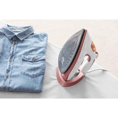 Праска Sencor, 3100Вт, 280мл, паровий удар -170гр, постійна пара - 35гр, керам. підошва, білий-золото