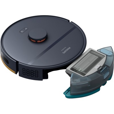 Робот-пилосос Philips Series 2000, h=9.7см, вологе прибирання, конт пил -0.38л, вода -0.3л, автон. робота до 120хв, EPA 11, Wi-F