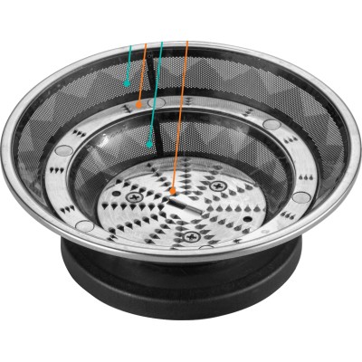 Соковитискач Gorenje відцентрований 400Вт, чаша-0.6л, жмих-1.6л, жолоб на ціле яблуко, пластик/метал, чорний Соковитискач Gorenje відцентрований 400Вт, чаша-0.6л, жмих-1.6л, жолоб на ціле яблуко, пластик/метал, чорний