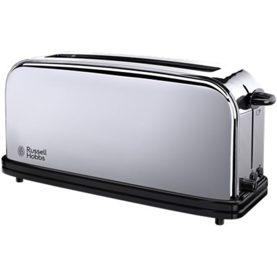 Тостер Russell Hobbs Chester 1000Вт, довгі слоти, метал, сріблястий