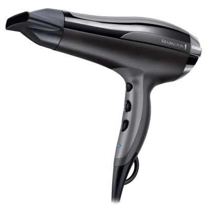 Фен Remington Pro-Air Turbo, 2400Вт, 3 режими, дифузор,турмалінова іоніз-я, хол. обдув, чорний