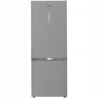 Холодильник Whirlpool з нижн. мороз., 192x70х70.5, холод.відд.-340л, мороз.відд.-150л, 2дв., А++, NF, інв., зона нульова, нерж