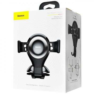 Автомобільний тримач Baseus Osculum Type Gravity Car Mount black