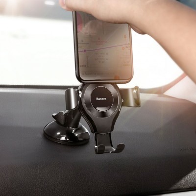 Автомобільний тримач Baseus Osculum Type Gravity Car Mount black