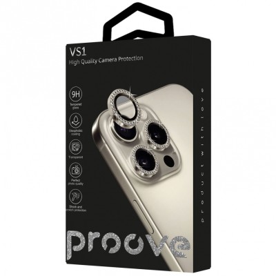 Захист камери Proove VS1 iPhone 16 Pro/16 Pro Max silver titanium