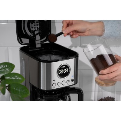 Кавоварка Ardesto крапельна Steel Collection1.5л, мелена, сріблястий (FCM-D3200) Кавоварка Ardesto крапельна Steel Collection1.5л, мелена, сріблястий (FCM-D3200)