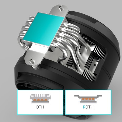 Процесорний кулер Zalman ZET5, ARGB LGA 1851, 1700, 1200, 115x, AM5, AM4, 4pin PWM, 3pin+5VARGB, TDP200W, чорний