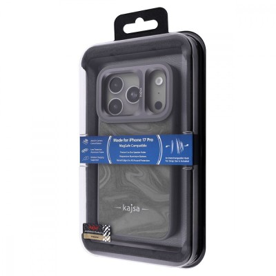 Чохол Kajsa Fluid Art with Magnetic Ring iPhone 17 Pro black