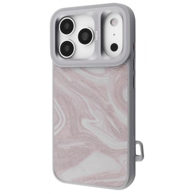 Чохол Kajsa Fluid Art with Magnetic Ring iPhone 17 Pro Max gray