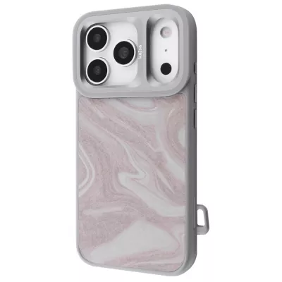 Чохол Kajsa Fluid Art with Magnetic Ring iPhone 17 Pro Max gray