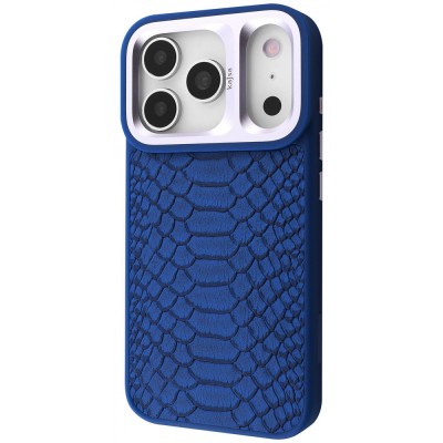 Чохол Kajsa Snake Pattern with Magnetic Ring iPhone 17 Pro Max blue