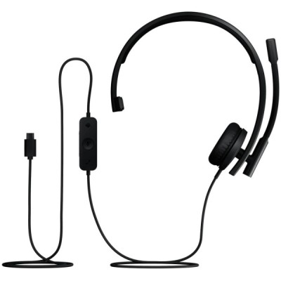 Гарнітура з вбудованим мікрофоном LOGITECH H570e Corded Mono USB Headset (Teams version) - BLACK - EMEA28-935 - USB-C
