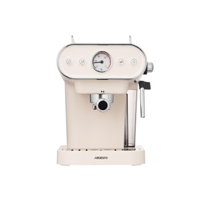 Кавоварка Ardesto ріжкова Vintage Dream 1.2л, мелена, ручний капучинатор, підігрів чашок, бежевий (FCM-E15BG) Кавоварка Ardesto ріжкова Vintage Dream 1.2л, мелена, ручний капучинатор, підігрів чашок, бежевий (FCM-E15BG)