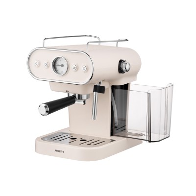 Кавоварка Ardesto ріжкова Vintage Dream 1.2л, мелена, ручний капучинатор, підігрів чашок, бежевий (FCM-E15BG) Кавоварка Ardesto ріжкова Vintage Dream 1.2л, мелена, ручний капучинатор, підігрів чашок, бежевий (FCM-E15BG)