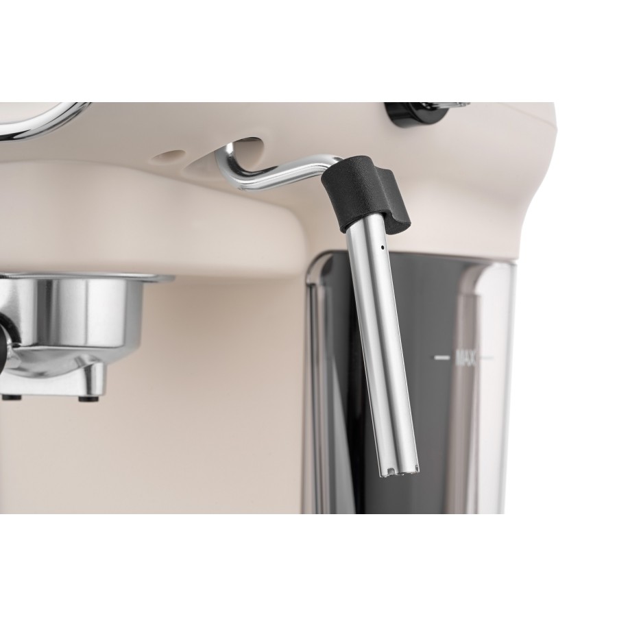 Кавоварка Ardesto ріжкова Vintage Dream 1.2л, мелена, ручний капучинатор, підігрів чашок, бежевий (FCM-E15BG) Кавоварка Ardesto ріжкова Vintage Dream 1.2л, мелена, ручний капучинатор, підігрів чашок, бежевий (FCM-E15BG)