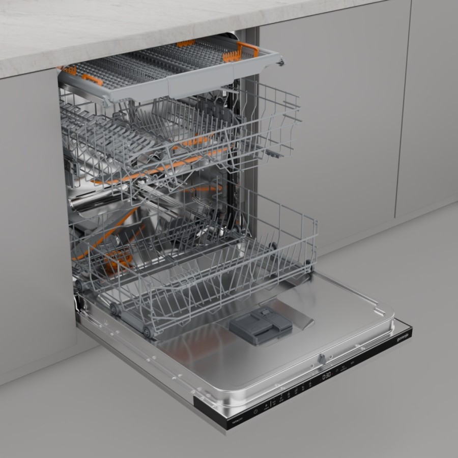 Посудомийна машина Gorenje вбудовувана, 16компл., A++, 60см, AquaStop, автоматичне відчинення, сенсорн.упр, 3и кошики, білий Посудомийна машина Gorenje вбудовувана, 16компл., A++, 60см, AquaStop, автоматичне відчинення, сенсорн.упр, 3и кошики, білий