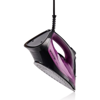 Праска Gorenje, 2400Вт, 450мл, паровий удар -40гр, постійна пара - 180гр, автовимкнення, керам. підошва, бордовий