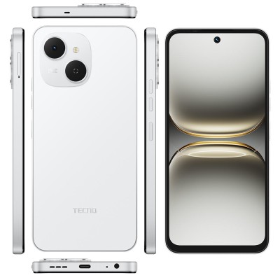 Смартфон TECNO Spark 40C (KM4k) 4/128GB Veil White