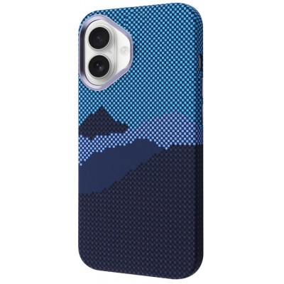 Чохол WAVE Gleam Case with Magnetic Ring iPhone 16 blue mountain
