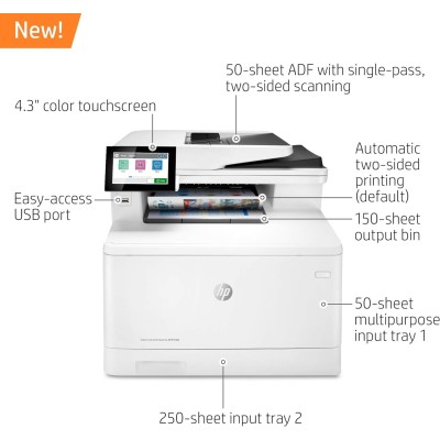 Багатофункціональний пристрій А4 кол. HP Color LaserJet Enterprise M480f