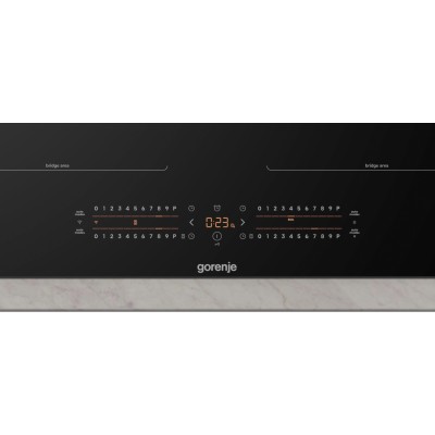 Варильна поверхня Gorenje індукційна, 60см, PowerBoost, TouchControl, Wi-Fi, збільшена площа приготування, чорний
