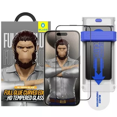 Захисне скло iPhone 17 Pro / 17 / 16 Pro Blueo 3D Hot Bending New Чорний