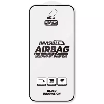 Захисне скло iPhone 17 Pro / 17 / 16 Pro Blueo 3D Invisible Airbag Anti-broken Чорний