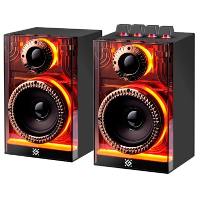 Комп.Акустика DEFENDER Futuro, 20Вт Bluetooth/USB/TF/AUX, LED, чорна (65087)