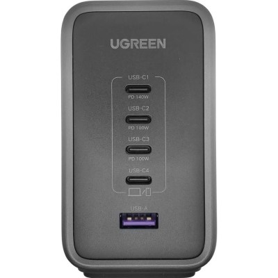 Мережевий Зарядний пристрій UGREEN CD333 USB-A+4xUSB-C 300W Desktop Fast Charger (90903B) Black