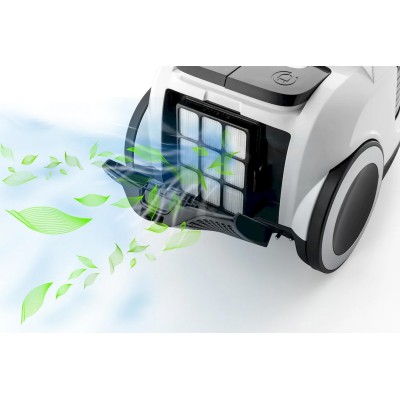 Пилосос Gorenje контейнерний, 800Вт, конт пил -3.3л, HEPA, телескоп трубка, сенсорне упр, білий