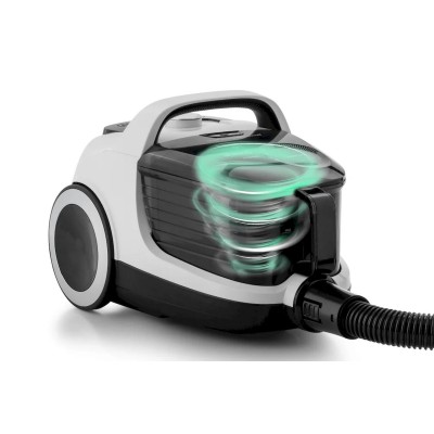 Пилосос Gorenje контейнерний, 800Вт, конт пил -3.3л, HEPA, телескоп трубка, сенсорне упр, білий